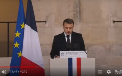 Cérémonie d’hommage national aux victimes françaises des attaques terroristes du 7 octobre en Israël.
