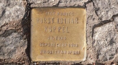 le Havre, pose d’un « Stolpersteine »