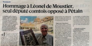 Hommage à Léonel de Moustier