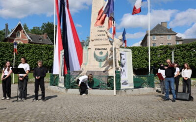 FLERS (Orne) hommage à 2 victimes de la Shoah