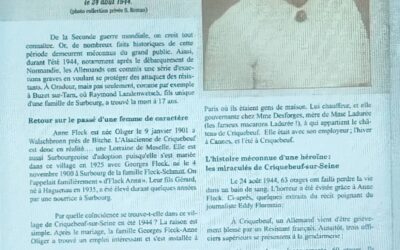 Anne FLECK , résistante mosellane oubliée
